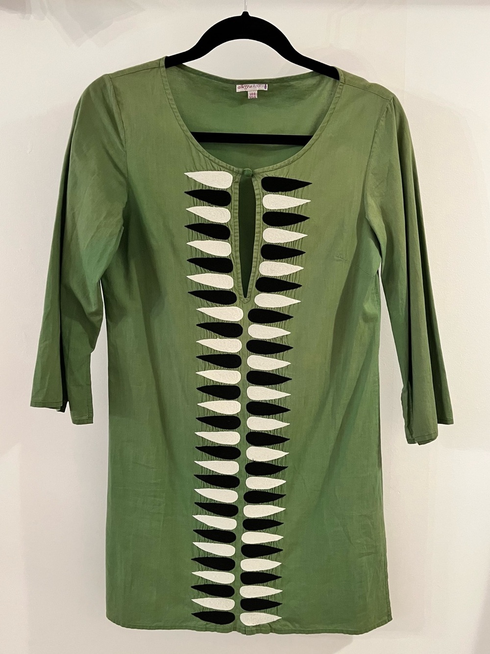 Allegra Hicks Green Embroidered Tunic